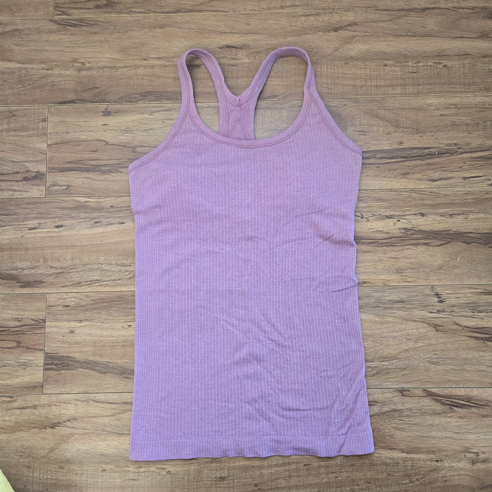 Lululemon Ebb To Street Ribbed Racerback Tank Top - Lavender Size 6